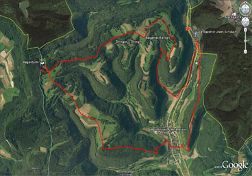 Google Earth Bild der Tour