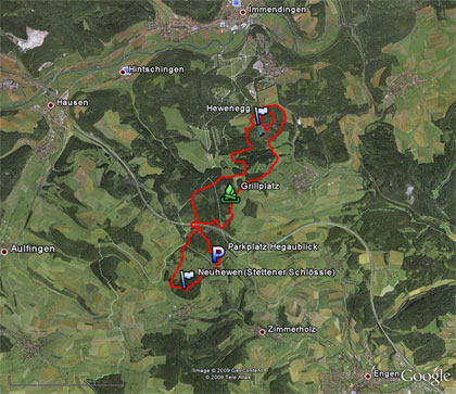 Google Earth Bild der Tour