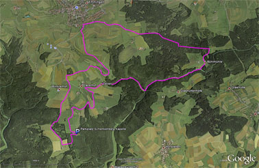 Google Earth Bild der Tour