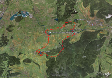 Google Earth Bild der Tour