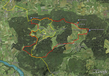 Google Earth Bild der Tour