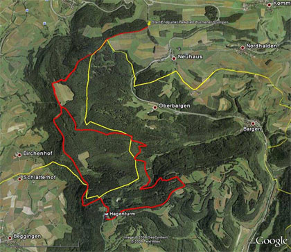 Google Earth Bild der Tour