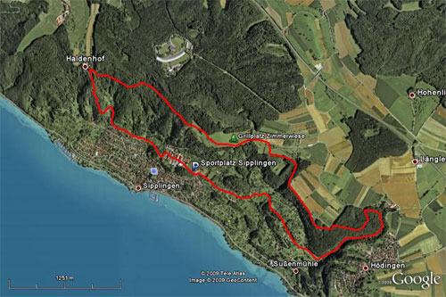 Google Earth Bild der Tour