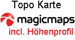 MagicMaps Karte: Tour incl. Höhenprofil